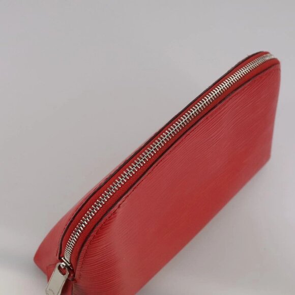 LOUIS VUITTON Epi Pochette Cosmetic PM Pouch Red M41114 LV Auth 111537 - Picture 5 of 16